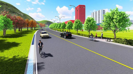 浙南科技城这一市政道路配套工程开建